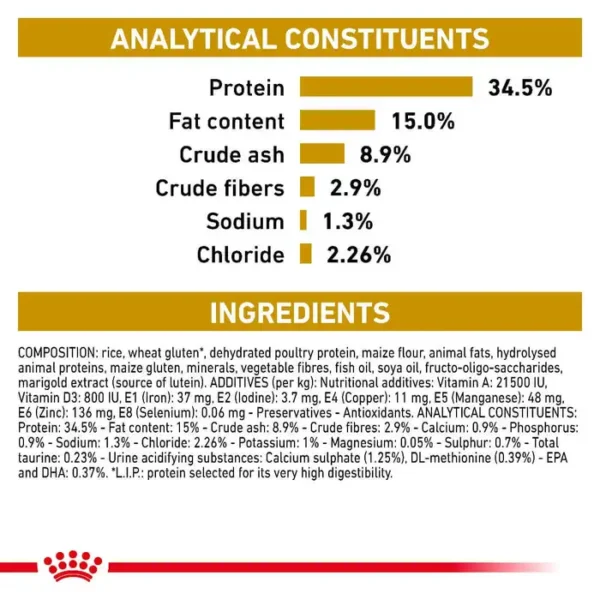 Royal Canin Veterinary Diet Urinary S/O Cat Food - Dry (1.5kg , 3.5kg , 7kg) - Image 3