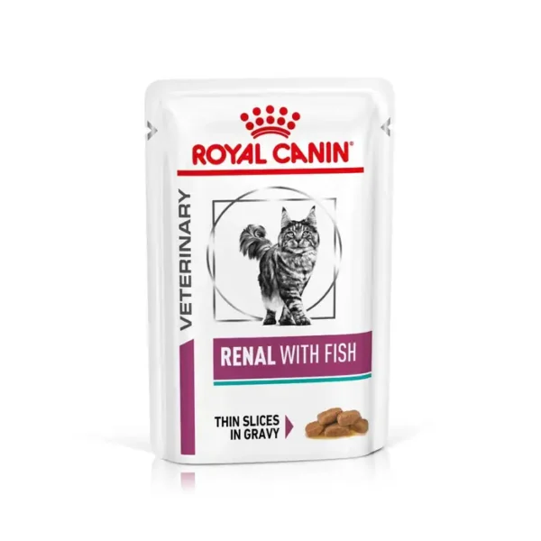 Royal Canin Renal Cat Food - Fish (in Gravy) 48x85g Pouches - Image 2