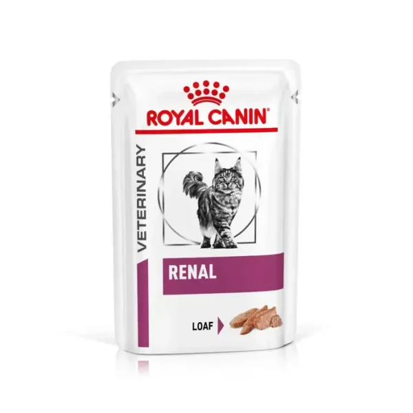Royal Canin Renal Cat Food Wet (in Loaf) 48x85g Pouches - Image 2