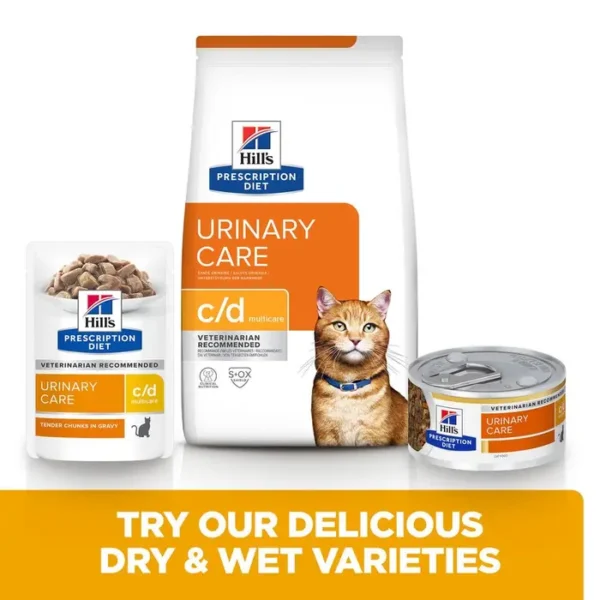 Hill's Prescription Diet Urinary Care c/d Wet Cat Food - Salmon 12x85g - Image 2
