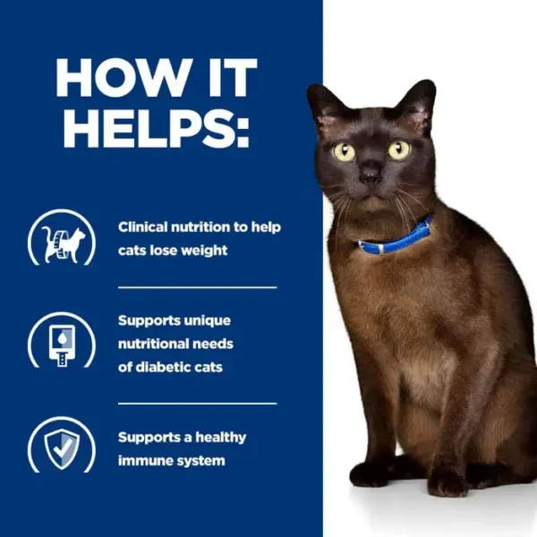 Hill's Prescription Diet m/d Diabetes Care - Wet Cat Food with Chicken 12x85g - Image 3