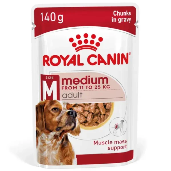 Royal Canin Medium Dog - Wet Food in Gravy 10x140g , 20,140g , 40,140g - Image 2