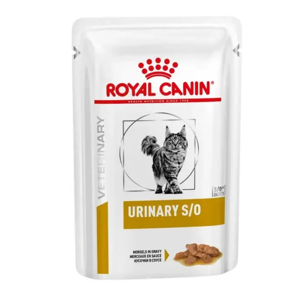 Royal Canin Urinary S/O Cat Food (Wet Morsels in Gravy) 48x85g Pouch - Image 4