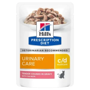 Hill's Prescription Diet Urinary Care c/d Wet Cat Food - Salmon 12x85g