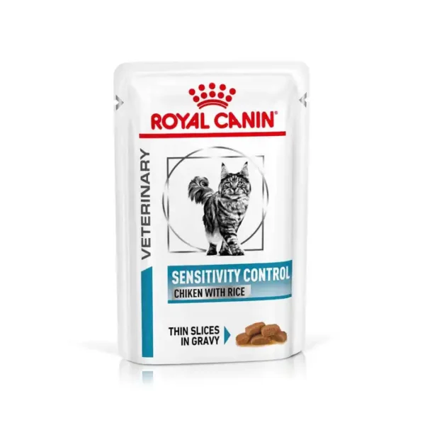 Royal Canin Veterniary Sensitivity Control Wet Cat Food - Chicken with Rice 48x85g - Image 2