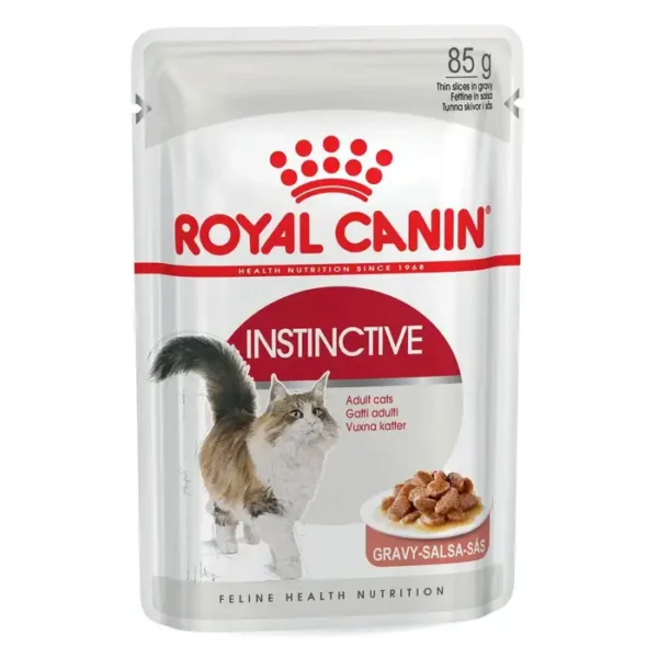 Royal Canin Instinctive Adult Wet Cat Food (in Gravy) 12x85g Pouches - Image 4