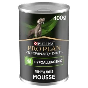 Purina Pro Plan Veterinary Diets HA Hypoallergenic Puppy & Adult Wet Dog Food 12x400g Mousse