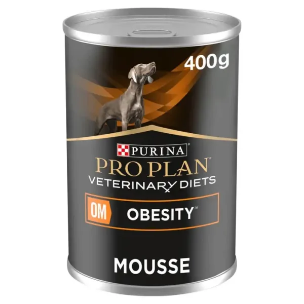 Purina Pro Plan Veterinary Diets OM Obesity - Wet Dog Food 12x400g Mousse