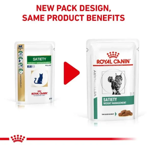 Royal Canin Satiety Weight Management Cat Food in Gravy 48x85g - Image 3