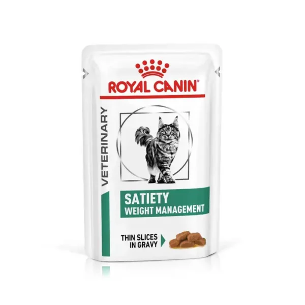 Royal Canin Satiety Weight Management Cat Food in Gravy 48x85g - Image 2